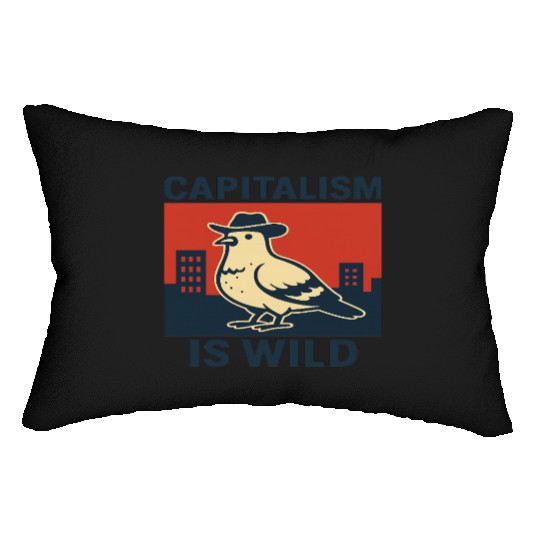 Wild Capitalism Embraces Urban Hustle Lumbar Pillows