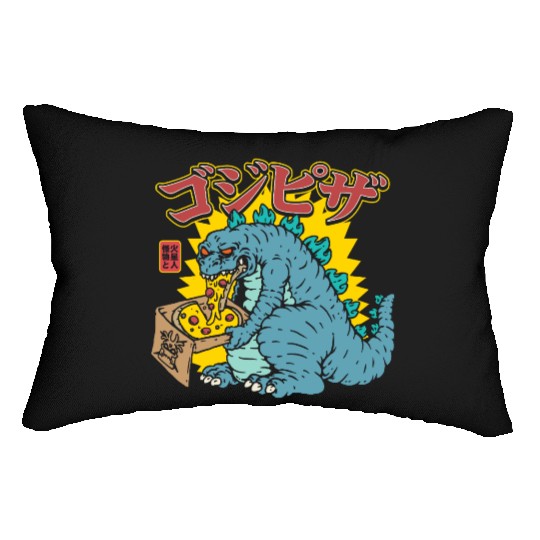 Kaiju Pizza Cravings Lumbar Pillows