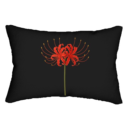 Red Spider Lily Lumbar Pillows – Japanese Death Flower Ar
