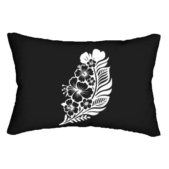 Tropical Floral Pattern for Summer Wear Lumbar Pillows