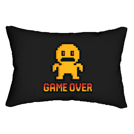 Retro Pixel Game Over – 8-Bit Character Design Lumbar Pillows