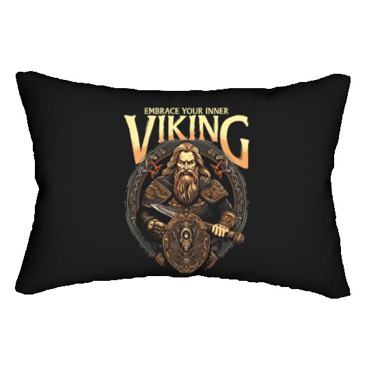 Viking Mythology Pagan Embrace Your Inner Viking Lumbar Pillows