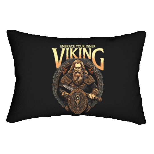 Viking Mythology Pagan Embrace Your Inner Viking Lumbar Pillows