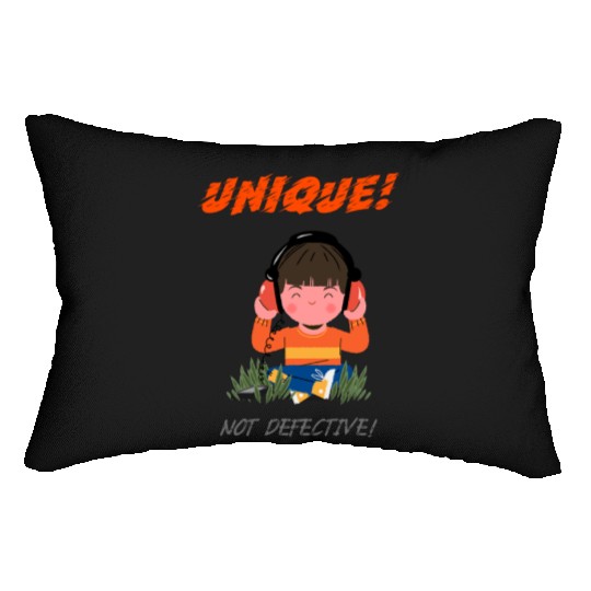 Unique Not Defective Autism Advocacy Lumbar Pillows