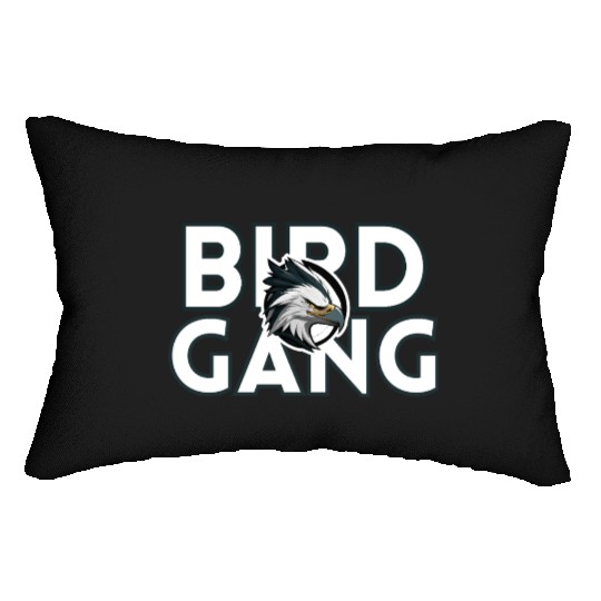 Eagle Head Bird Gang Logo Design Lumbar Pillows