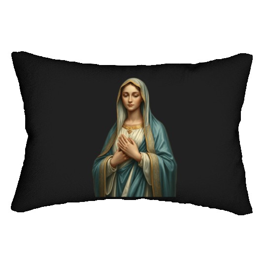 Madonna and Child Divine Embrace Lumbar Pillows
