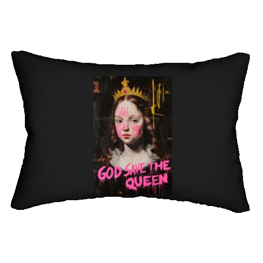 God Save the Queen Lumbar Pillows