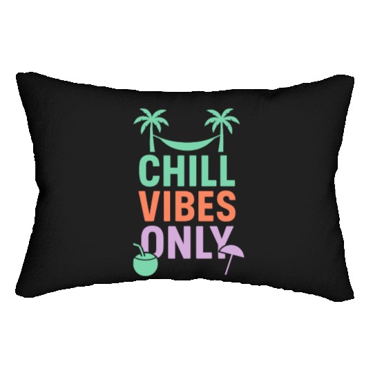 Chill Vibes Only Tropical Lumbar Pillows