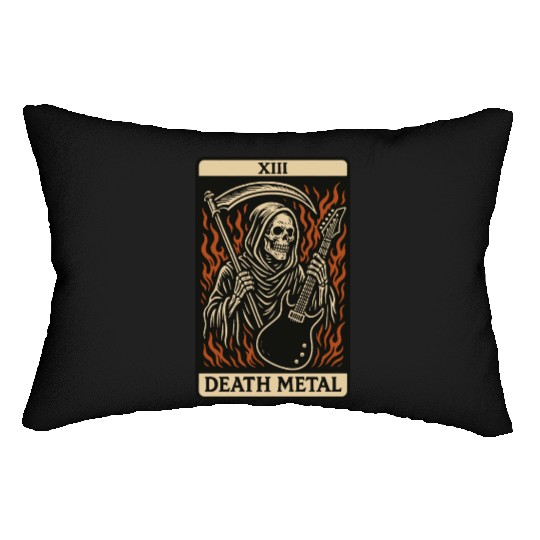 Death Metal (Card XIII) Lumbar Pillows