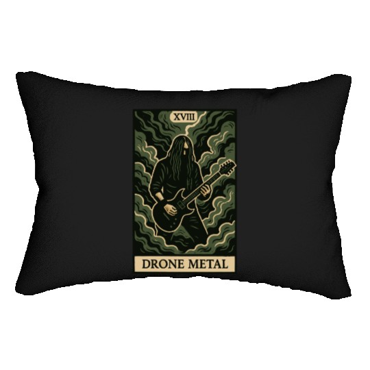 Drone Metal (Card XVIII) Lumbar Pillows