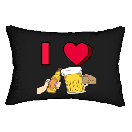 I LOVE BEER #1 Lumbar Pillows