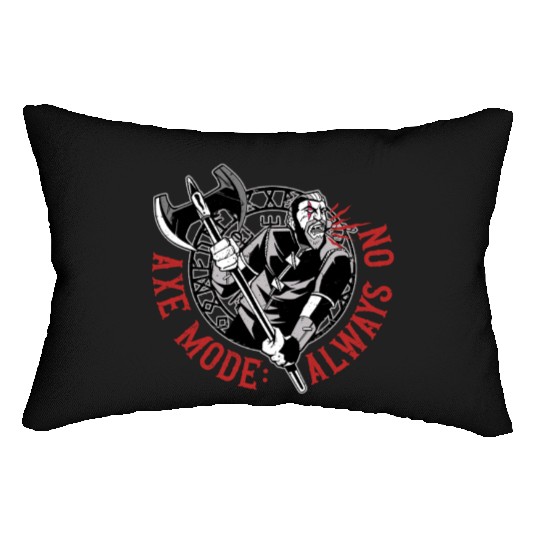 Viking Mythology Pagan Axe Mode Always On Lumbar Pillows