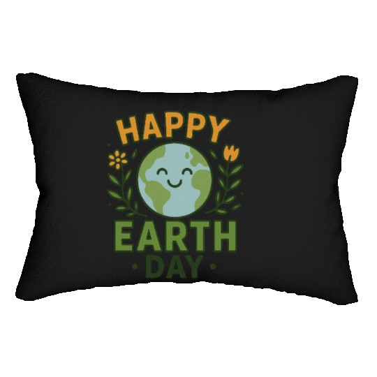Happy Earth Day Eco-Friendly Design Lumbar Pillows