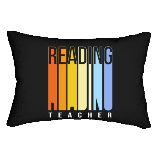 Back To School Reading Teacher Lumbar Pillows