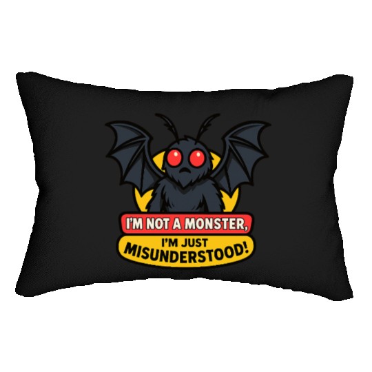 Misunderstood Mothman Lumbar Pillows