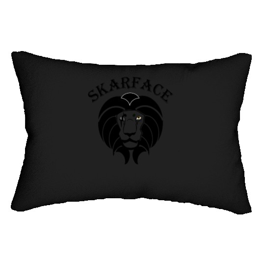 Scarface the Lion – The Battle-Hardened King Lumbar Pillows