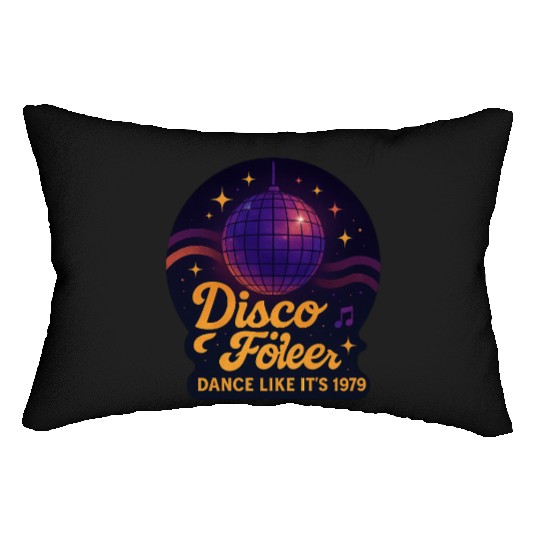 Disco Foiler 1970s Dance Lumbar Pillows