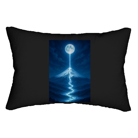 Lunar River Flowing Down Lumbar Pillows