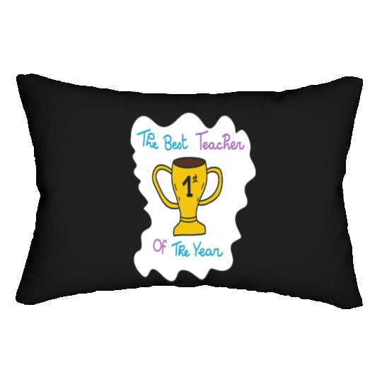 First Teacher Appreciation Trophy Design Lumbar Pillows