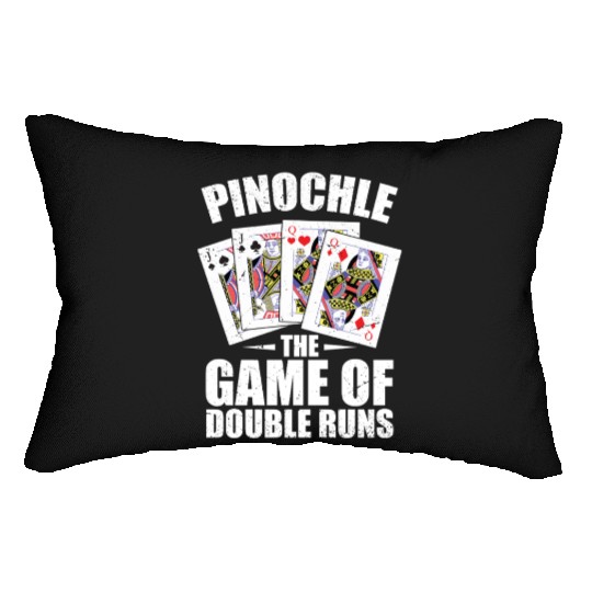 Pinochle And Penuchle Gift Men Women Card Games Lumbar Pillows