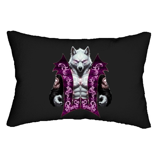 Wolf Mythic Warrior  Lumbar Pillows