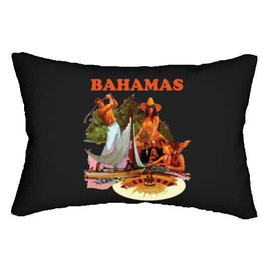 Bahamas, Collage Lumbar Pillows