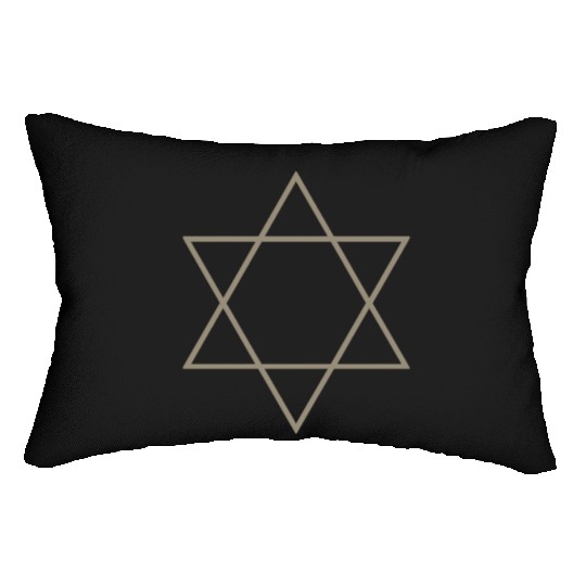 Minimalist Star of David Design Lumbar Pillows