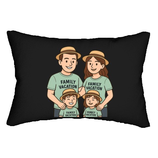Family Vacation Matching Lumbar Pillows