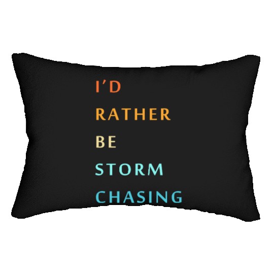 Storm Chaser Tornado Storm Chasing Lumbar Pillows
