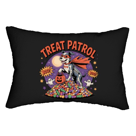 Halloween Trick or Treat Puppy Design Lumbar Pillows