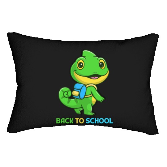 LIZARD BACK TO SCHOOL Lumbar Pillows