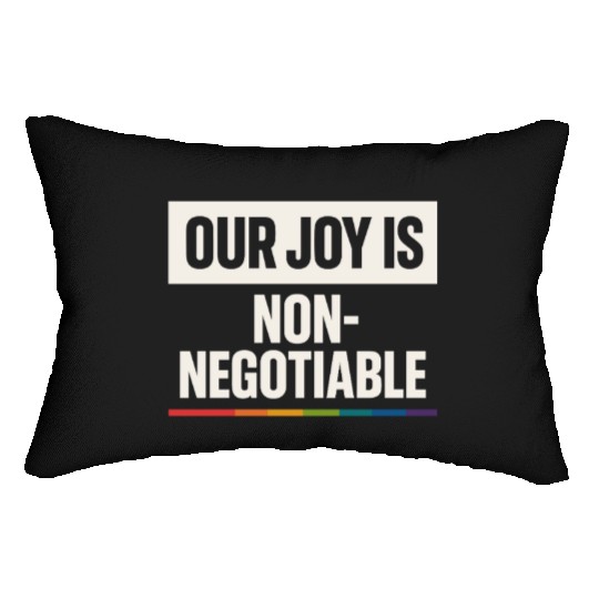 Queer Pride Queer Joy LGBTQ+ Affirmation Trans Lumbar Pillows
