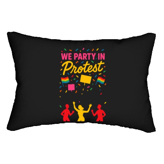 Queer Pride Queer Joy LGBTQ+ Affirmation Trans Lumbar Pillows