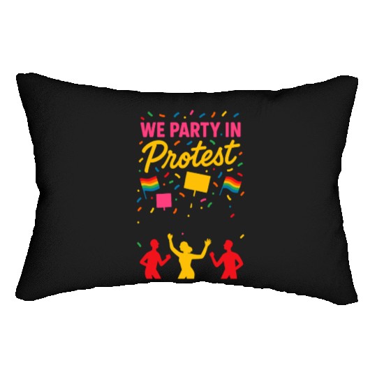 Queer Pride Queer Joy LGBTQ+ Affirmation Trans Lumbar Pillows