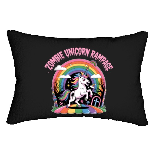 Magical Unicorn Rainbow Dream Scene Lumbar Pillows