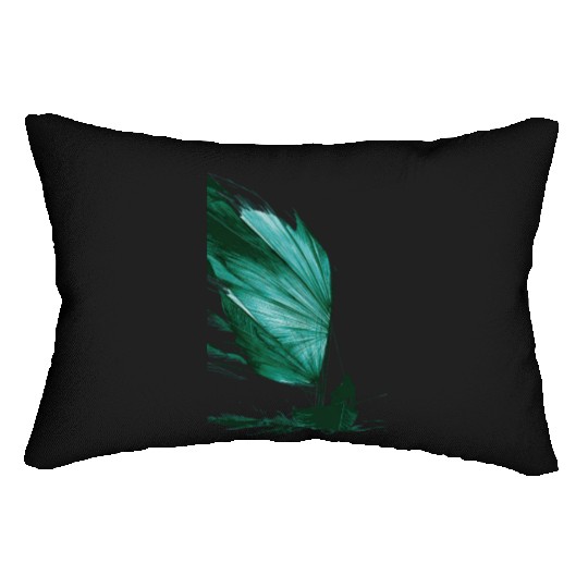 Tropical Leaf Sailing Art Lumbar Pillows