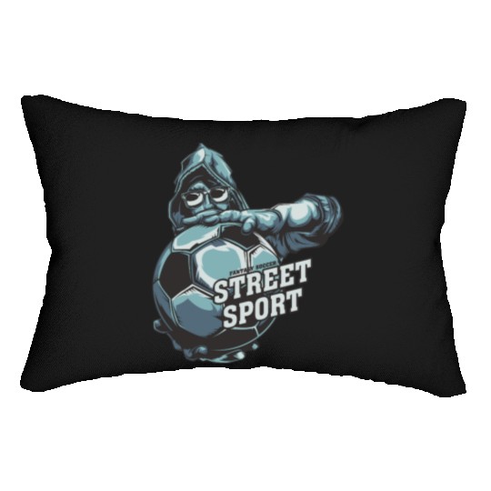 Street Soccer Fantasy Illustration Lumbar Pillows