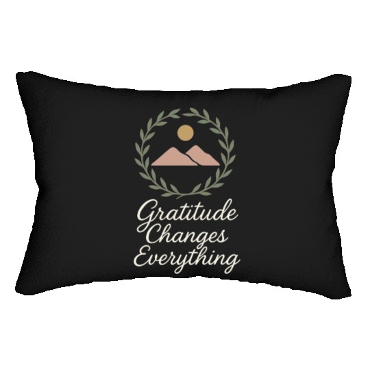 Gratitude Mindfulness Positive Affirmation Daily Lumbar Pillows
