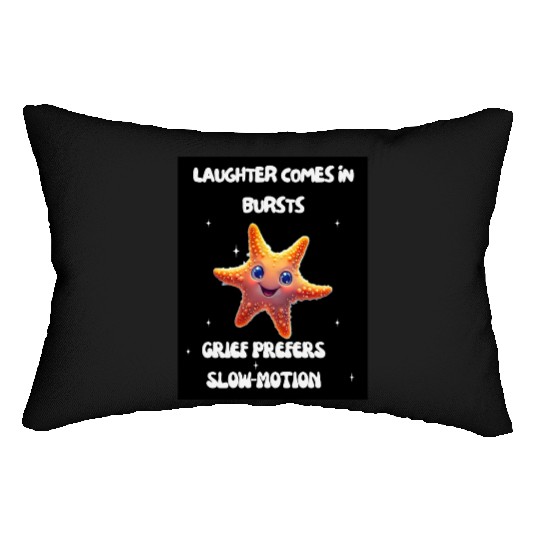 Whimsical Starfish with Playful Quotes Lumbar Pillows