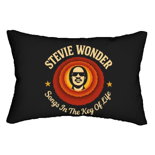 Stevie Wonder Lumbar Pillows rtro vintage Songs in the