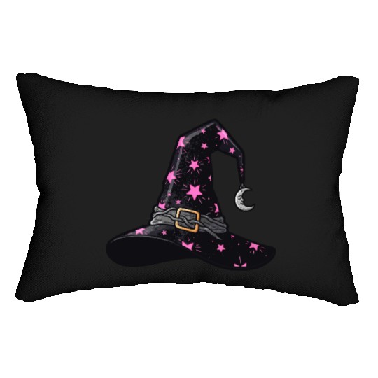 Starry Witch Hat with Moon Charm Lumbar Pillows