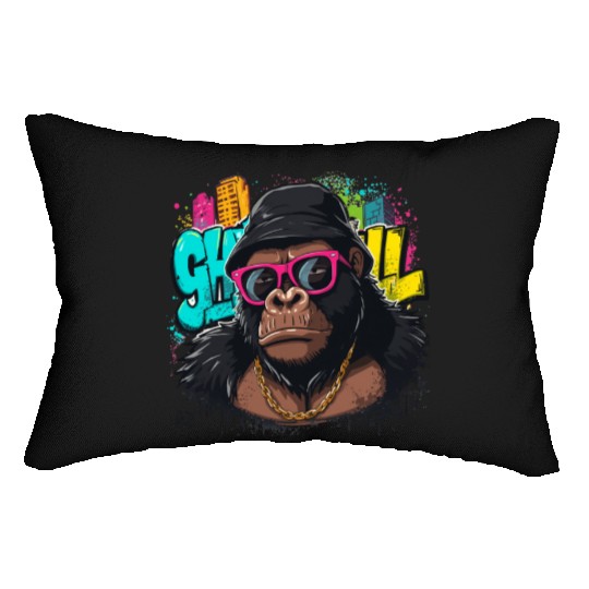 Urban Gorilla Graffiti Cool Style Lumbar Pillows