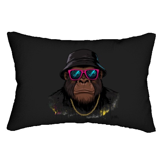 Urban Gorilla with Stylish Accessories Lumbar Pillows
