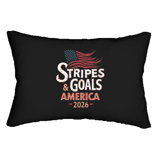 Stars, Stripes & Goals – USA Soccer World Cup 2026 Lumbar Pillows
