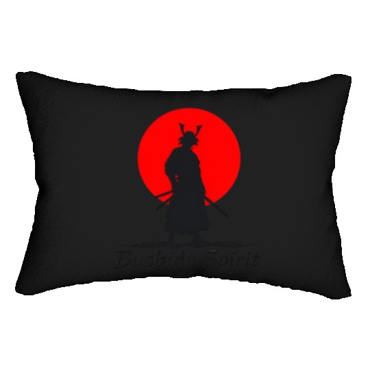 Bushido Spirit Samurai Silhouette Lumbar Pillows