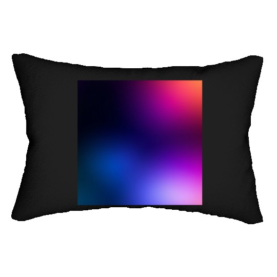 Vibrant Gradient Spectrum Design Lumbar Pillows
