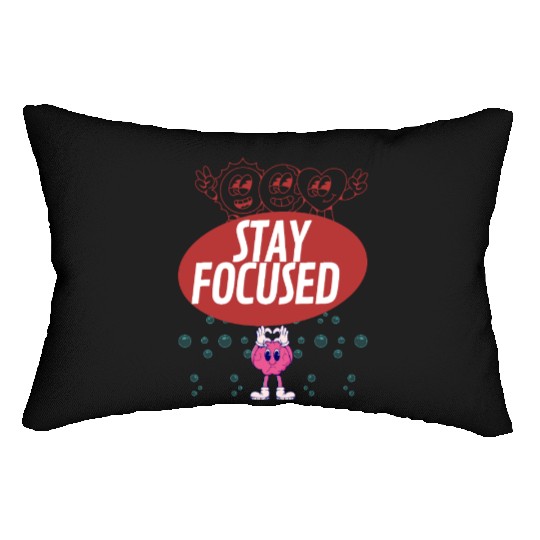 Mindful Brain with Positive Message Lumbar Pillows