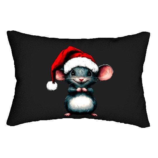 Mice Christmas / Santa Claus Mouse Lumbar Pillows