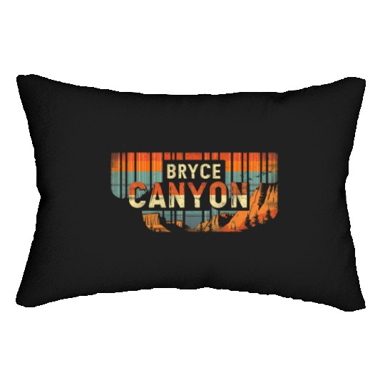 Bryce Canyon US National Park Vintage Lumbar Pillows