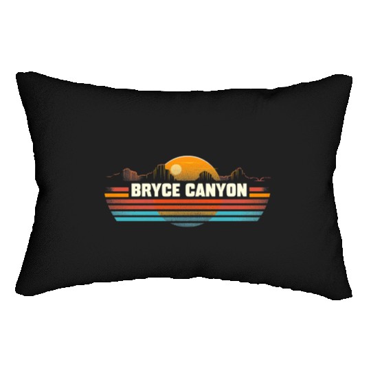 Bryce Canyon US National Park Vintage Lumbar Pillows